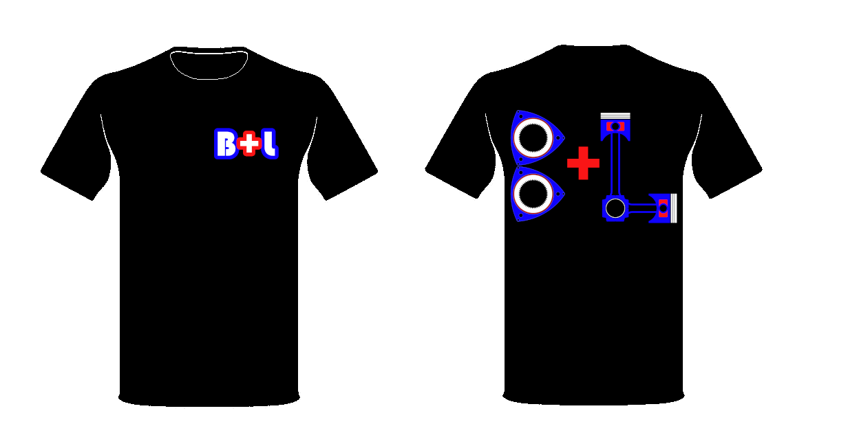 B+L Rotor Piston Logo Tee